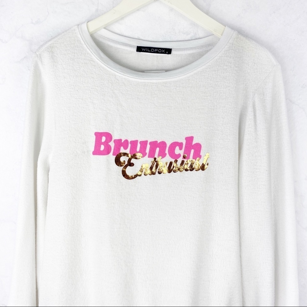 [Wildfox] Brunch Enthusiast Pullover Sweatshirt